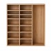 MSW Solid Wood 15-Cube Large Modern Bookshelf and Storage Unit